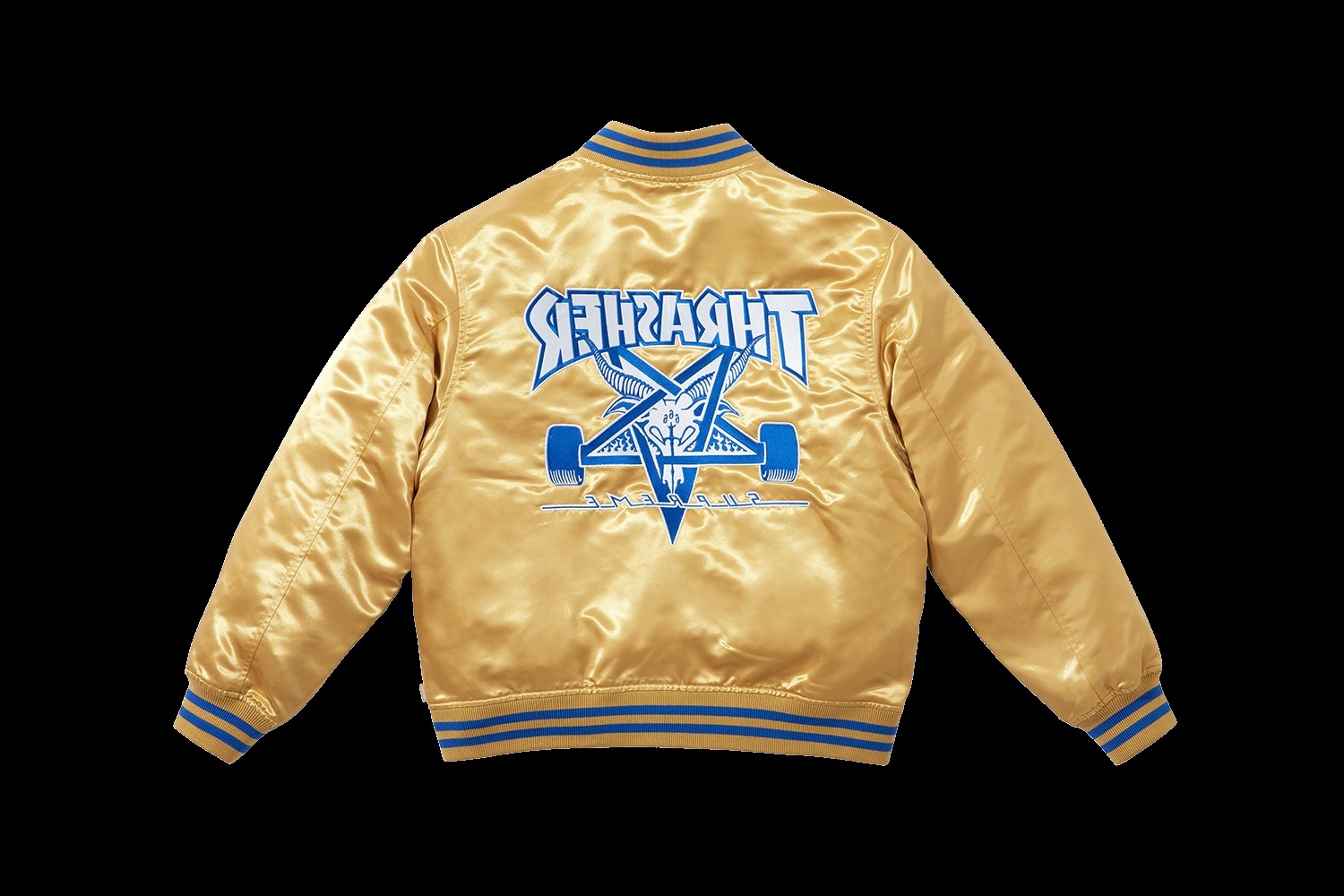 Supreme®/Thrasher® Satin Varsity Jacket view 6